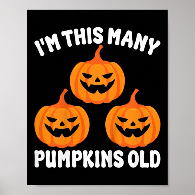 Poster Crianças, eu sou tantos Pumpkins Velhas Crianças d (Frente)