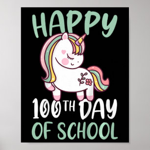 Poster Crianças Felizes 100º Dia De Meninas Escolares 100
