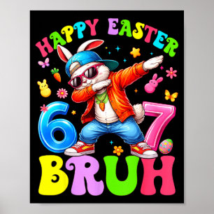 Poster Crianças felizes pascoa 67 meme seis sete dabbing