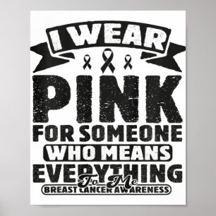 Poster Crianças Fresco Fita Rosa Fita Fita Cancer Awarene