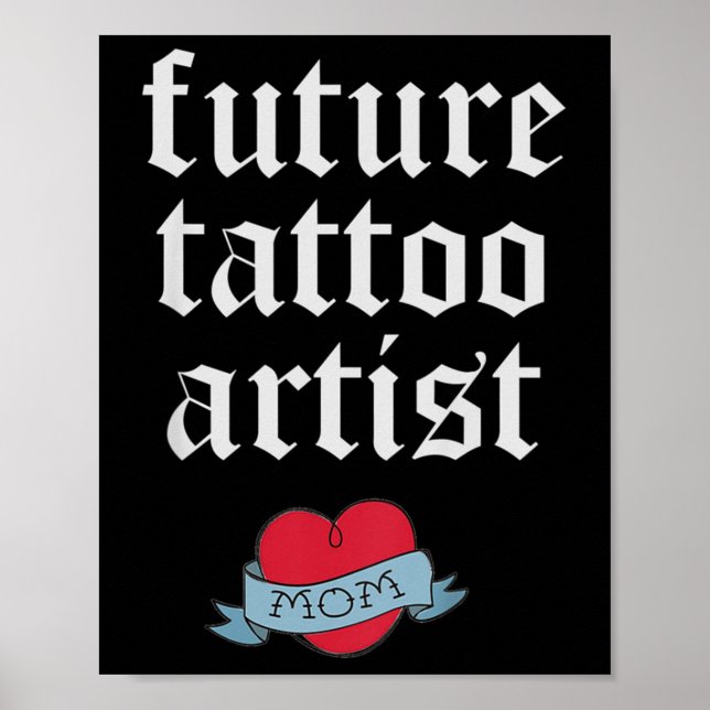 Poster Crianças Futuro Tatuagem Artista Crianças Toddler  (Frente)