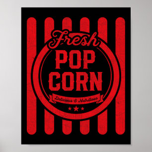 Poster Crianças Halloween Costume Vintage Popcorn Shirt P