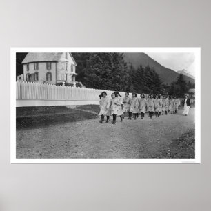 Poster Crianças indianas Sitka, Alaska 1922