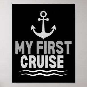 Poster Crianças Meu Primeiro Navio De Cruzeiro Ancora Fér