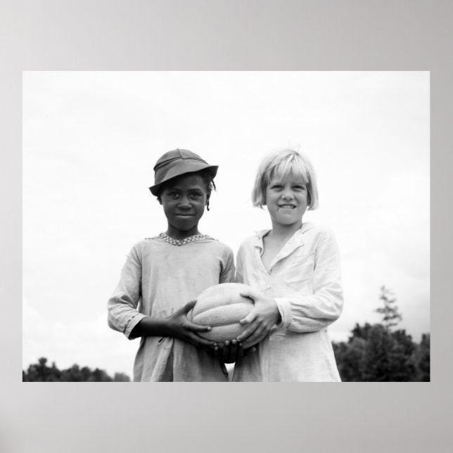 Pôster Crianças na Hill House, Mississippi - 1936 (Frente)