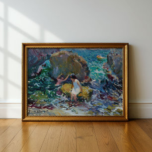Poster Crianças na praia, Jávea Joaquín Sorolla