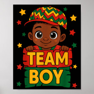 Poster Crianças Negras da Equipe Revelam Anúncios de Bebê