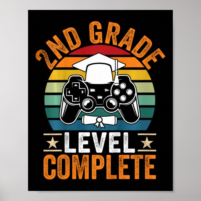 Poster Crianças Nível de segundo Completa Classe de Jogad (Frente)