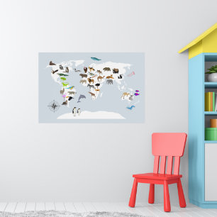 Poster Crianças - O Mundo dos Animais