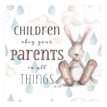 Crianças Obedecem Seus Pais - Col. 3:20