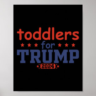 Poster Crianças para Trump Pequenos Trump 2025 Divertido