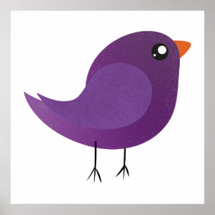 Poster Crianças, passarinho fofo