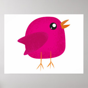 Poster Crianças, passarinho fofo