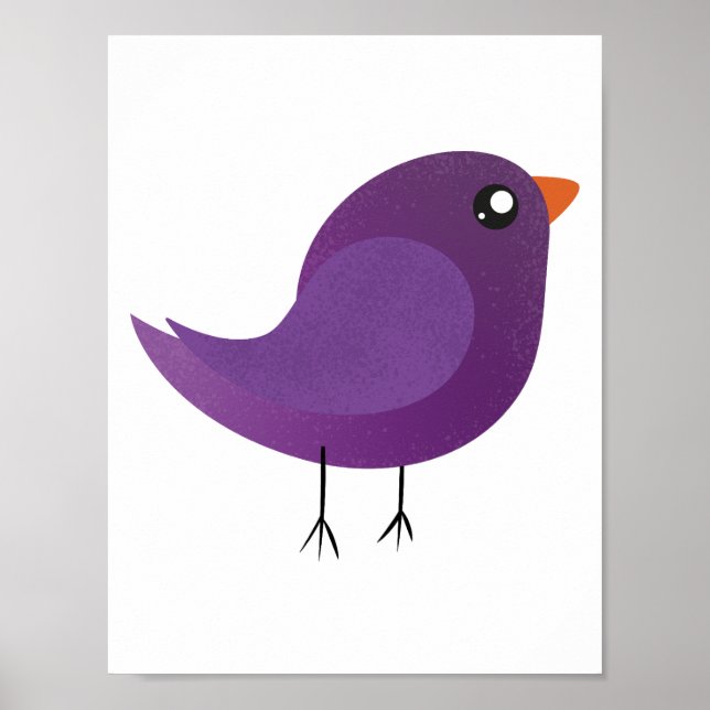 Poster Crianças, passarinho fofo (Frente)