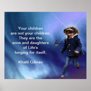 Pôster Crianças por Kahlil Gibran