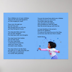 Poster Crianças por Kahlil Gibran