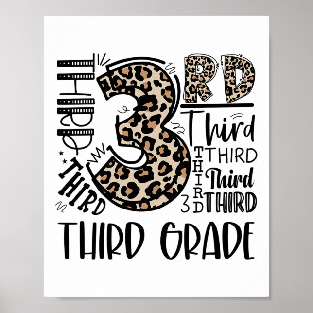 Poster Crianças Professoras Ck Para Escola Terceiro Grau  (Frente)