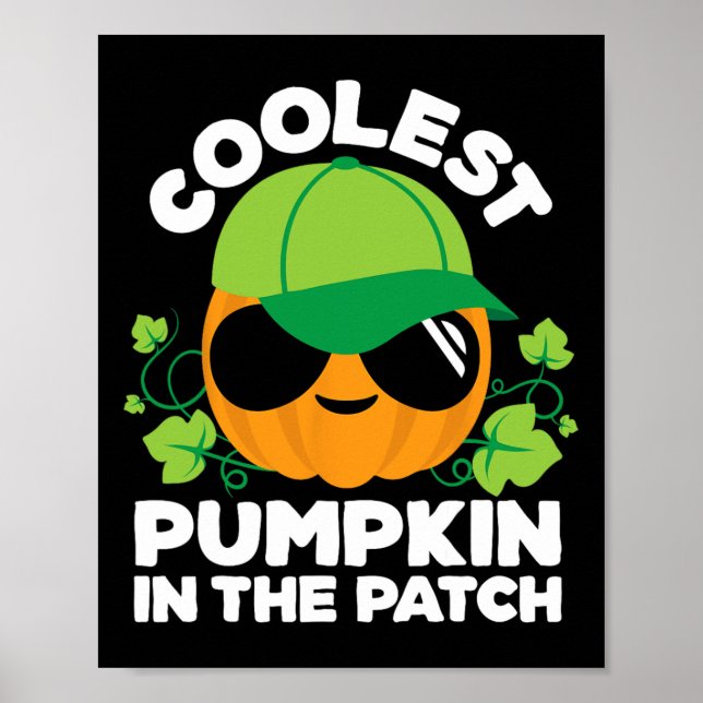 Poster Crianças Pumpkin Patch Boys ou Meninas Caem No Hal (Frente)