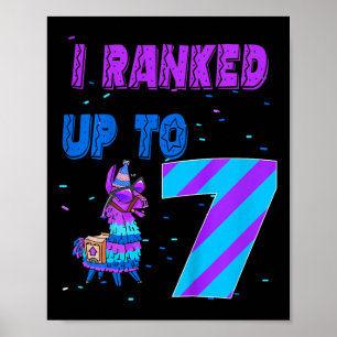 Poster Crianças que eu ranqueei até 7 Video Game 7º Anive