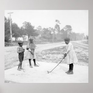 Pôster Crianças que Golfing, 1905
