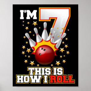Poster Crianças que tenho 7 anos É assim que eu faço o an