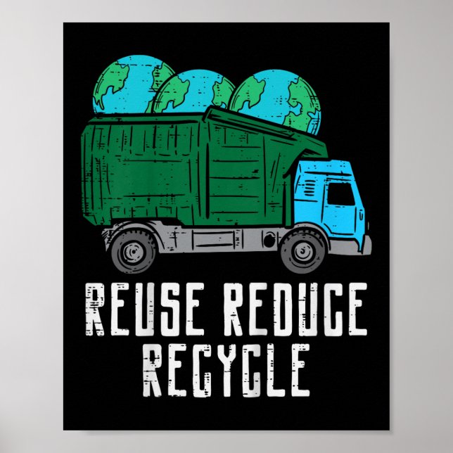 Poster Crianças Reutilizam Lixo de Reciclares (Frente)