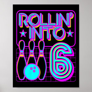 Poster Crianças Rolando Em 6 Boliche de Bowler 6 de Birth
