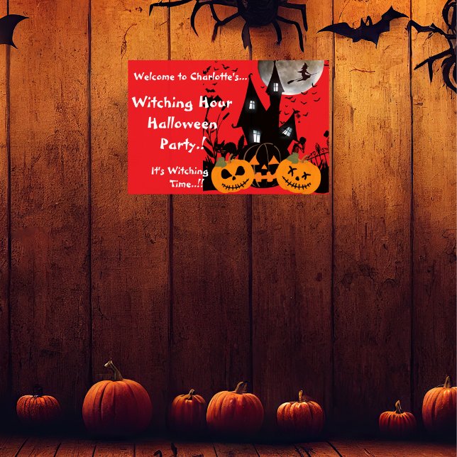 Poster Crianças Testemunham Festa de Halloween (Witching Hour Halloween Party Collection)