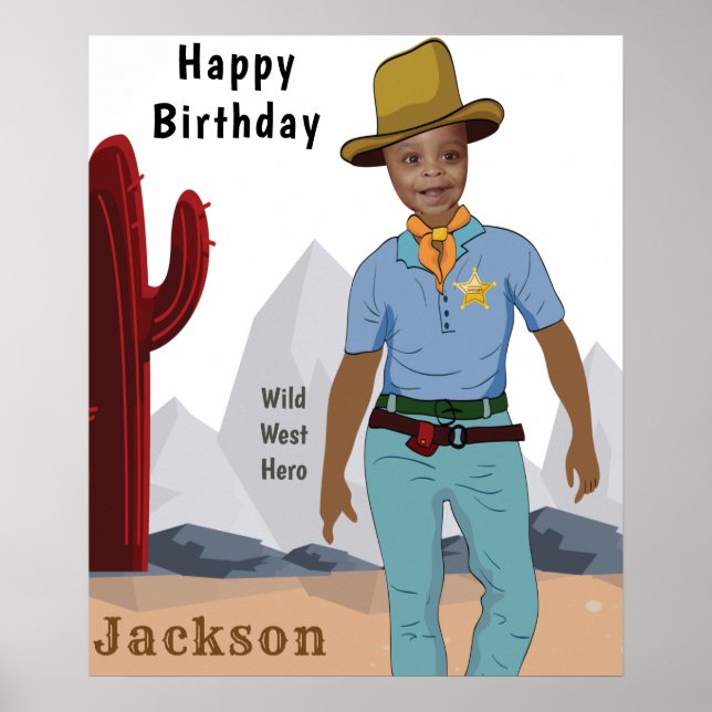 Poster Crianças Xerife Especial do Cowboy Original Foto A (Frente)