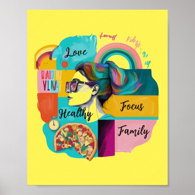 Poster Criar minha vida de sonho: Conselho amarelo de vis (Frente)