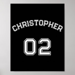 Poster Criar Nome do Jogador Número da Camisa Masculino M