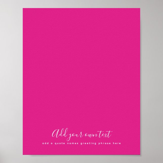 Poster Criar O Próprio Texto Personalizado de PINK CERÍGI (Frente)
