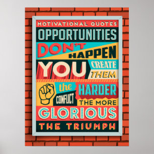 Poster Criar oportunidades