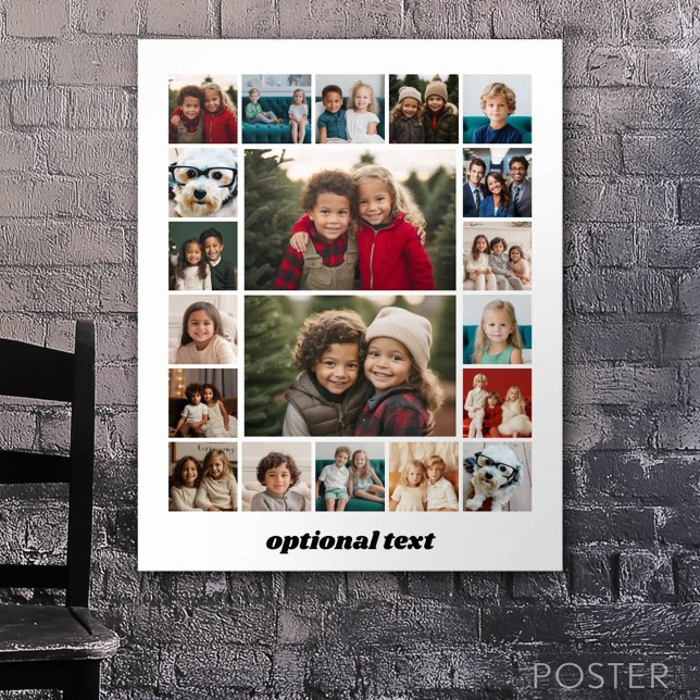 Poster Criar uma Colagem de Fotos Personalizada com 20 Fo (Custom Poster)