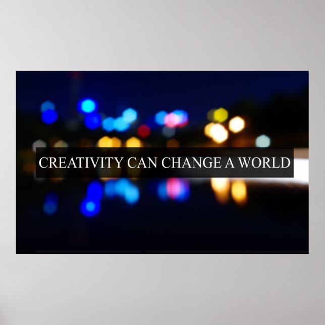 Poster Criatividade pode mudar o mundo (Frente)