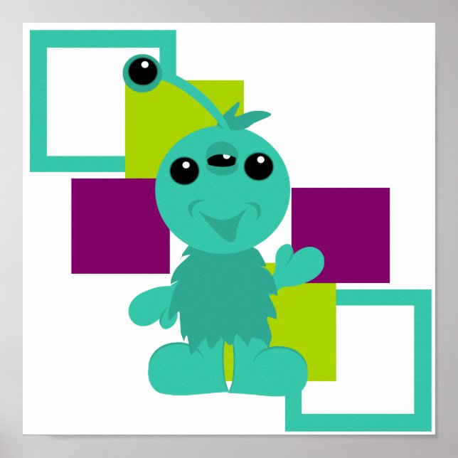 Pôster Criatura de Alienígena Monstro Pequeno (Frente)