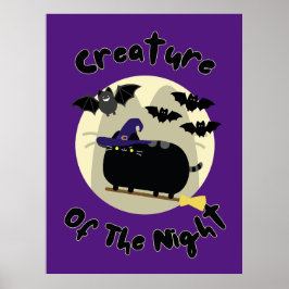 Poster Criatura do Trabalho de arte da Bruxa Noturna do H