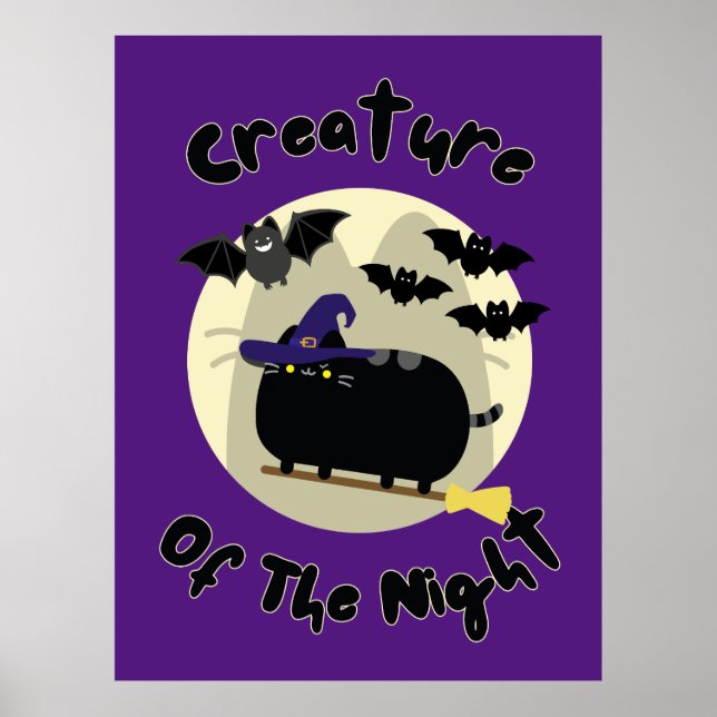 Poster Criatura do Trabalho de arte da Bruxa Noturna do H (Frente)