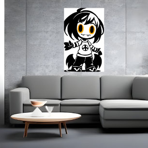 Poster Criatura jovem   Arte AI