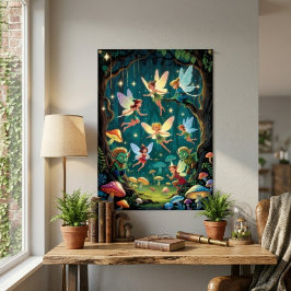 Poster Criaturas da Floresta Encantada