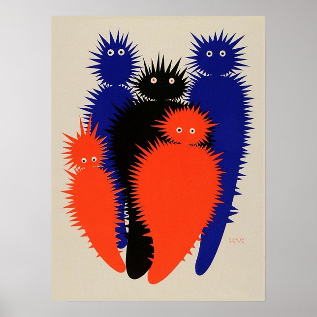 Pôster Criaturas de Julius Klinger em 1909 (Frente)