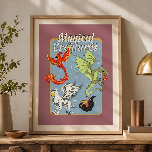 Poster Criaturas Mágicas Gráficos Vintage (Criador carregado)