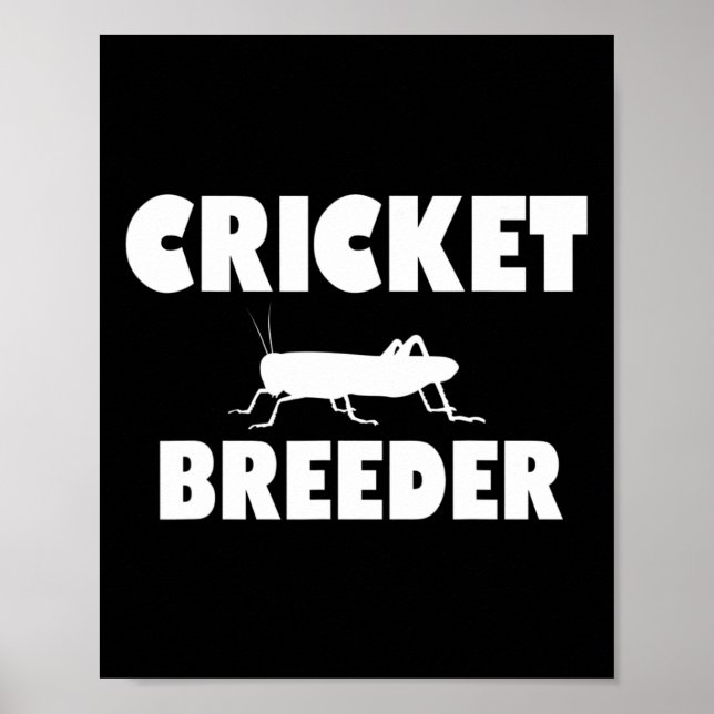 Poster Cricket Breeder Cricket Breeding Crickets Future B (Frente)