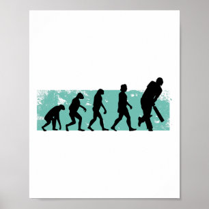 Poster Cricket Evolution Críquete