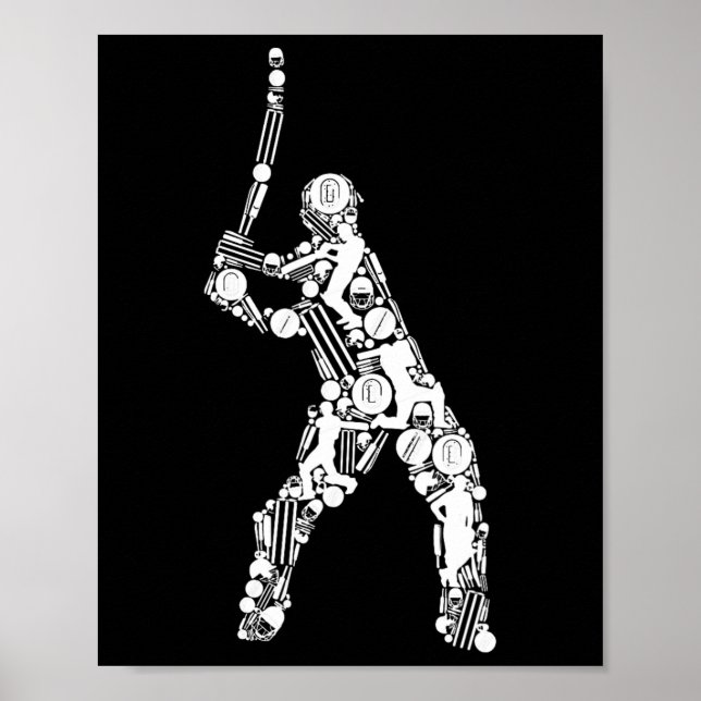 Poster Cricket Men Cricket Player 1  (Frente)