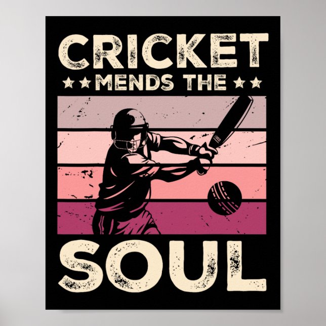 Poster Cricket Mends The Soul  (Frente)