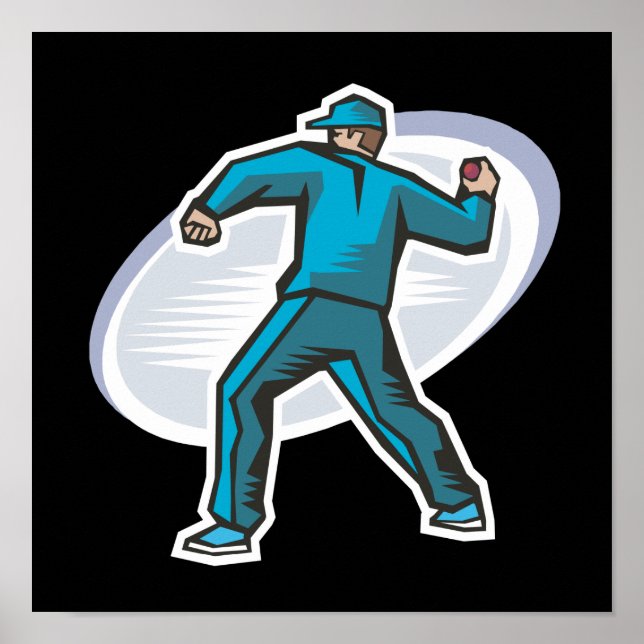 Poster Cricket Pitcher (Frente)