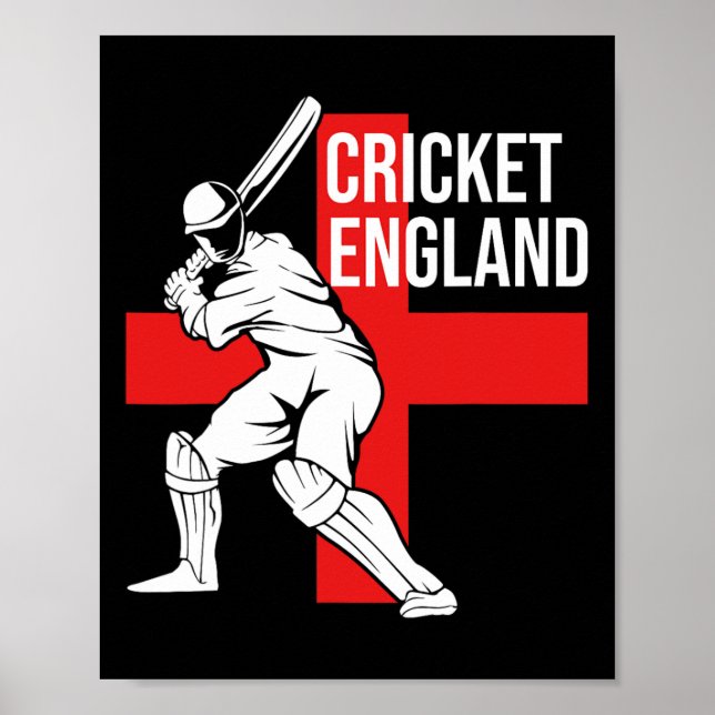 Poster Cricket Player Uk England Cricket For Men  (Frente)