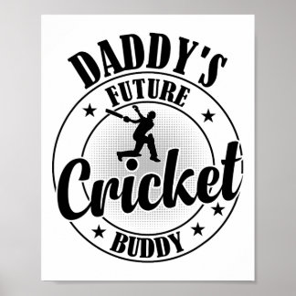 Poster Cricketing Cricket Player - Daddy's Future Cricket