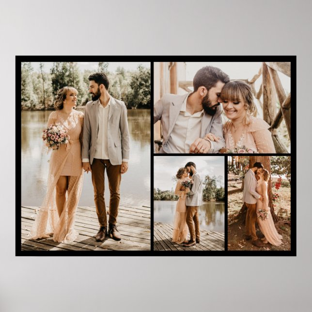 Poster Crie a sua própria colagem de 4 fotos (Frente)